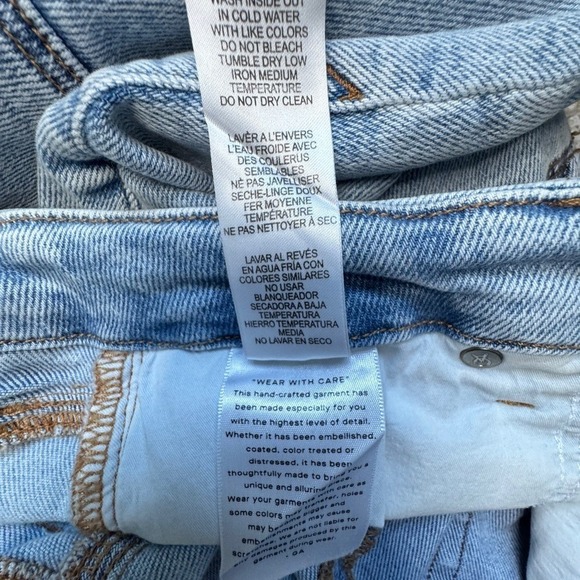 Good American Sky Blue Denim Jeans Size 8 - Picture 6 of 10